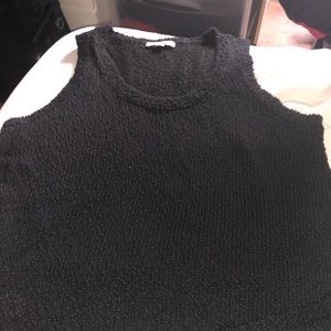 Black Knit Tank Top